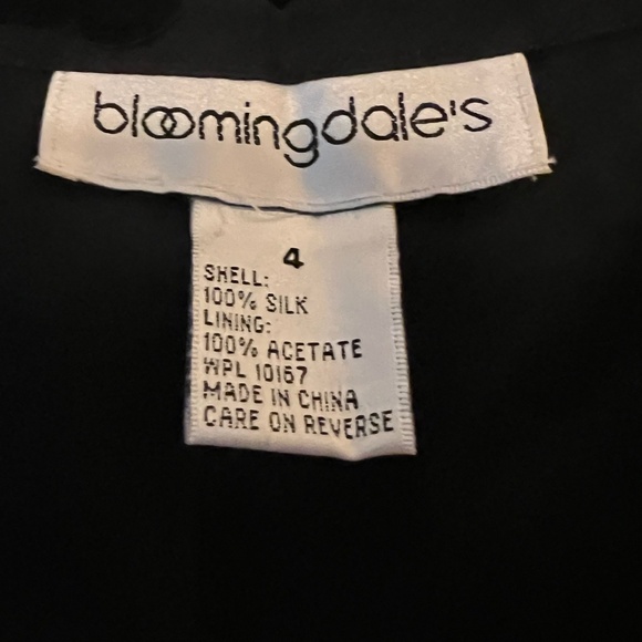 Bloomingdale's Women's Sequined Fully Lined Side Zip A-Line Black Size 4 - Picture 10 of 11